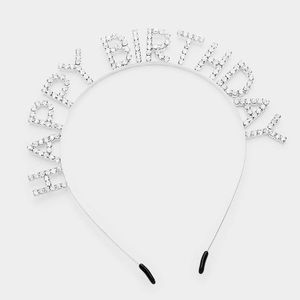 ‼️SOLD‼️Rhinestone Happy Birthday Headband. New.